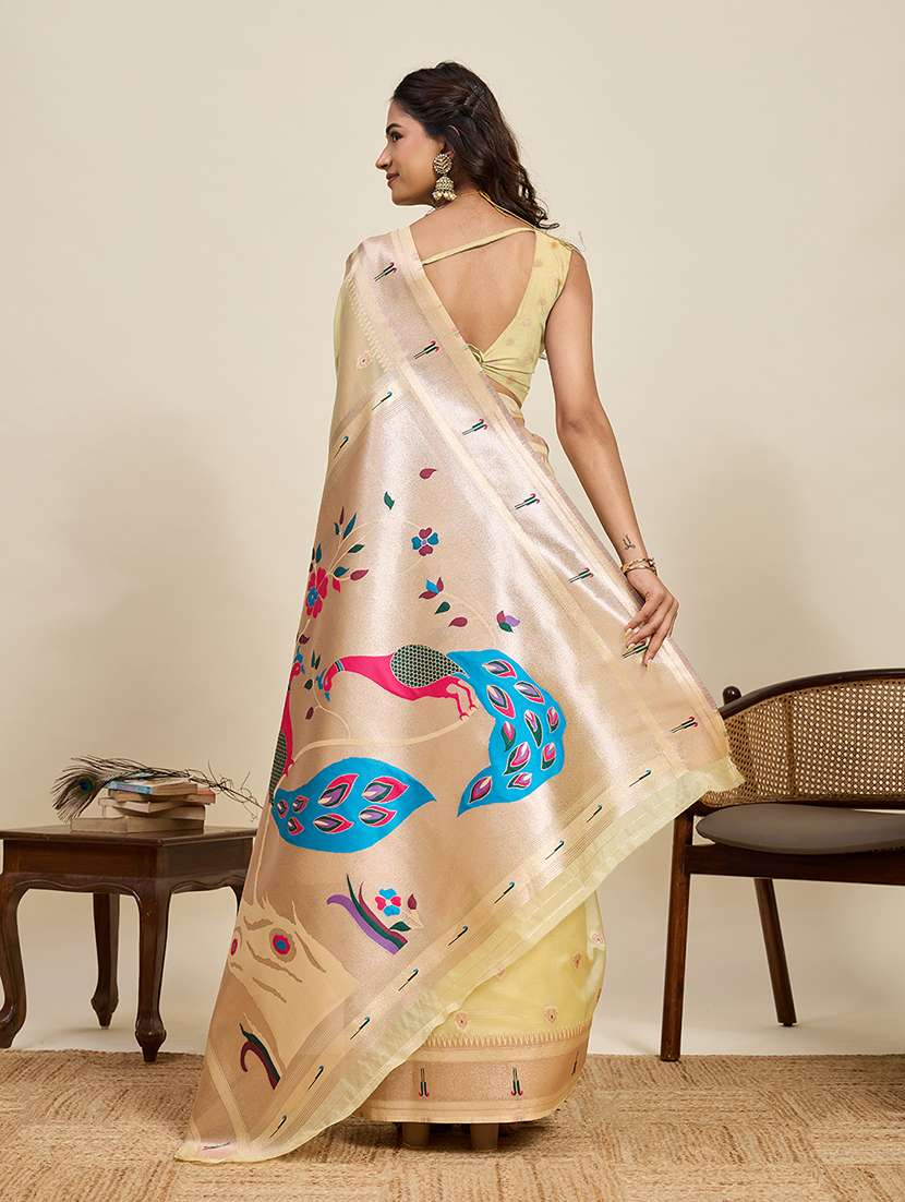 women self design paithani saree with blouse - 22324080 -  Standard Image - 3