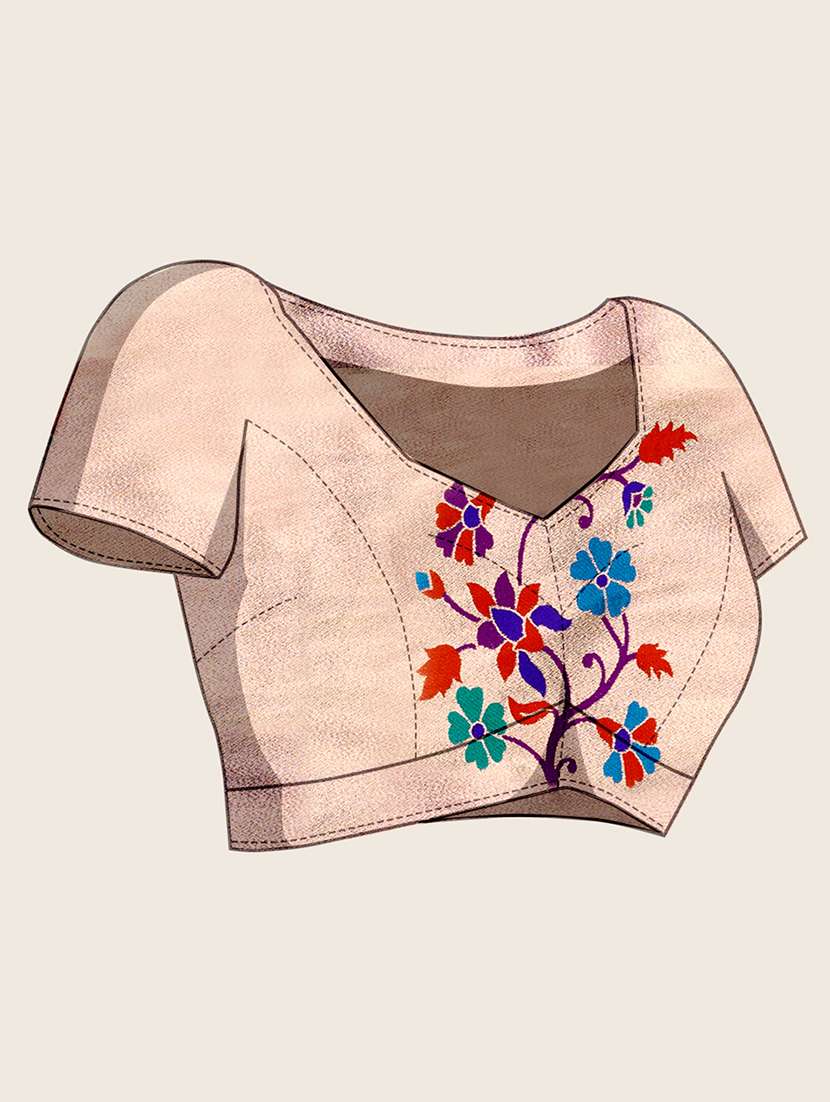 women self design paithani saree with blouse - 22324091 -  Standard Image - 5