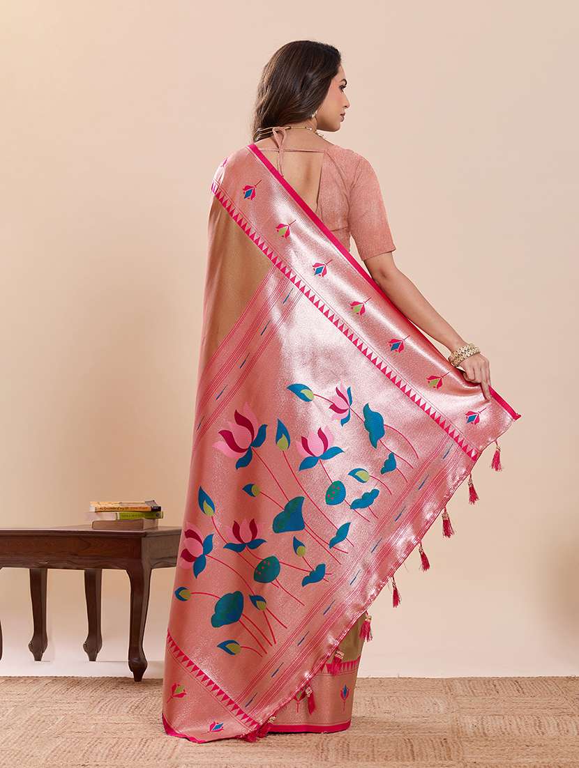 women self design paithani saree with blouse - 22324094 -  Standard Image - 3