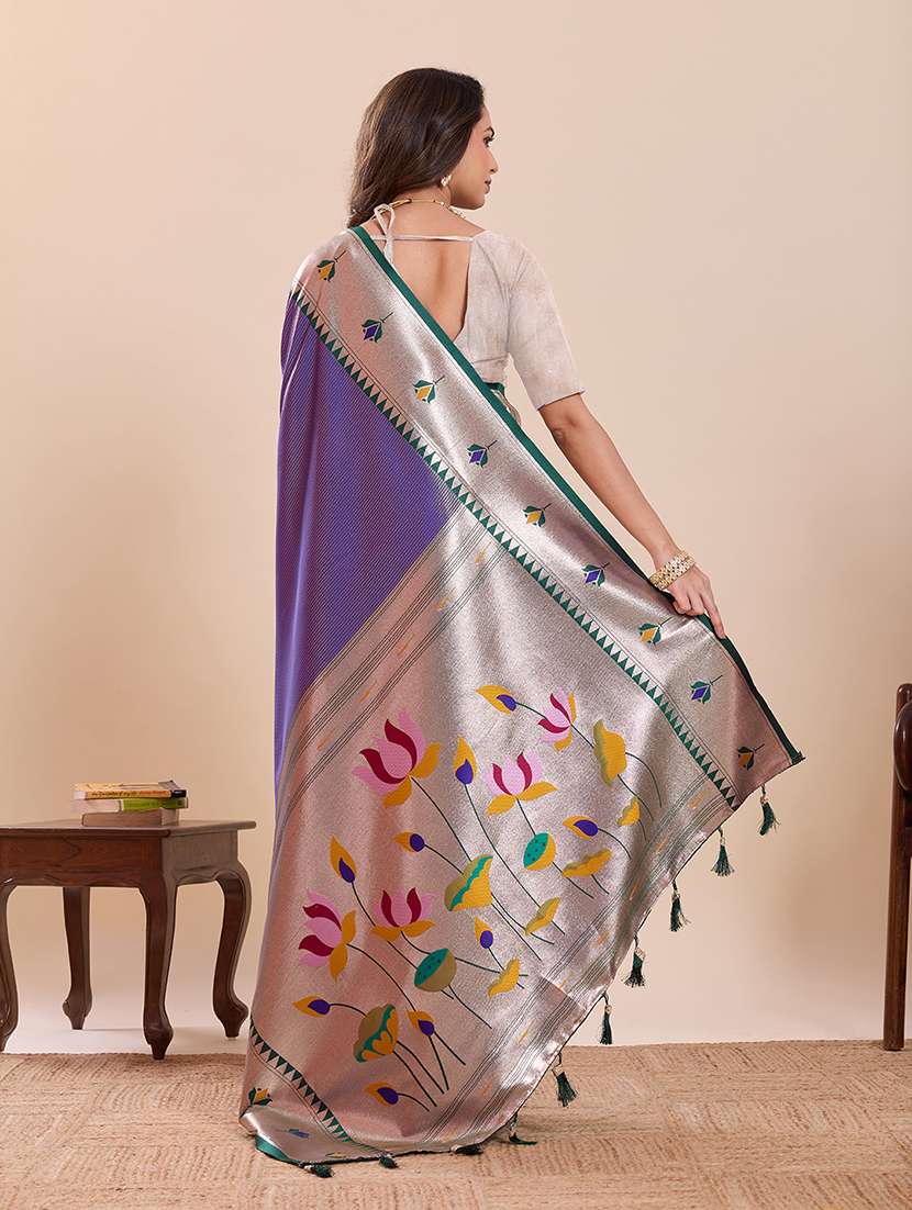 women self design paithani saree with blouse - 22324095 -  Standard Image - 3