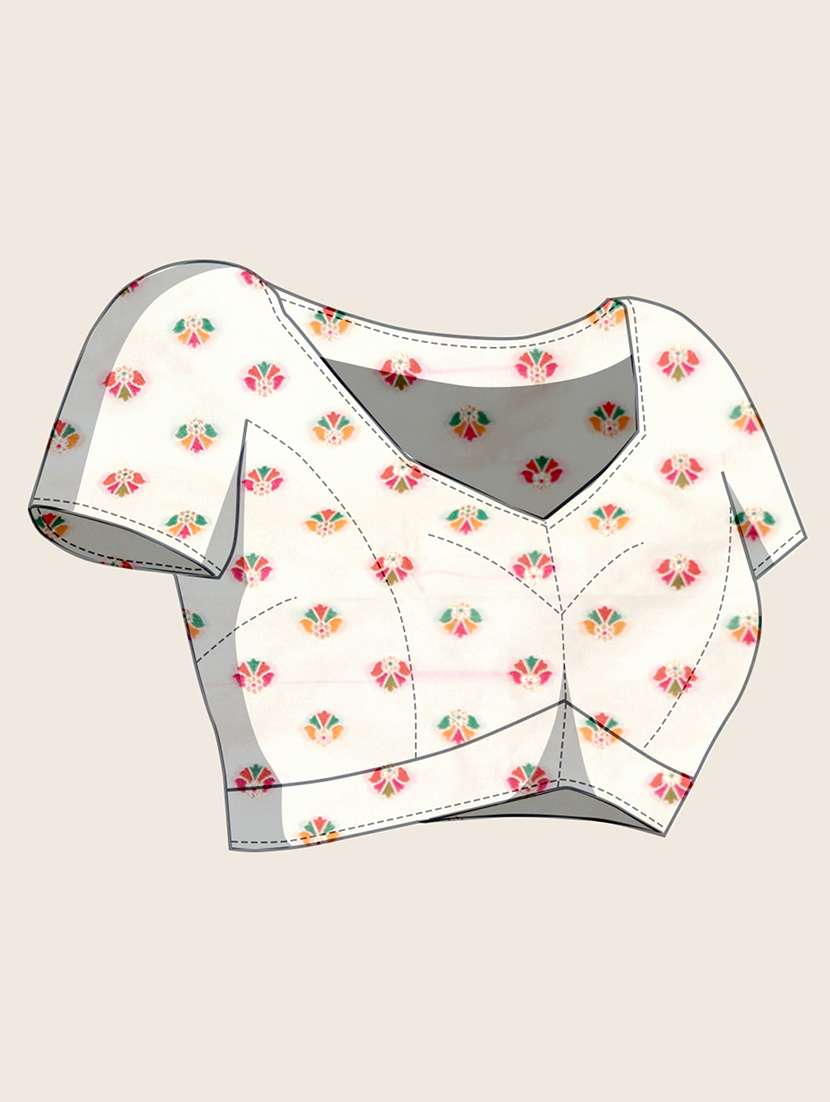 women self design banarasi saree with blouse - 22324103 -  Standard Image - 5