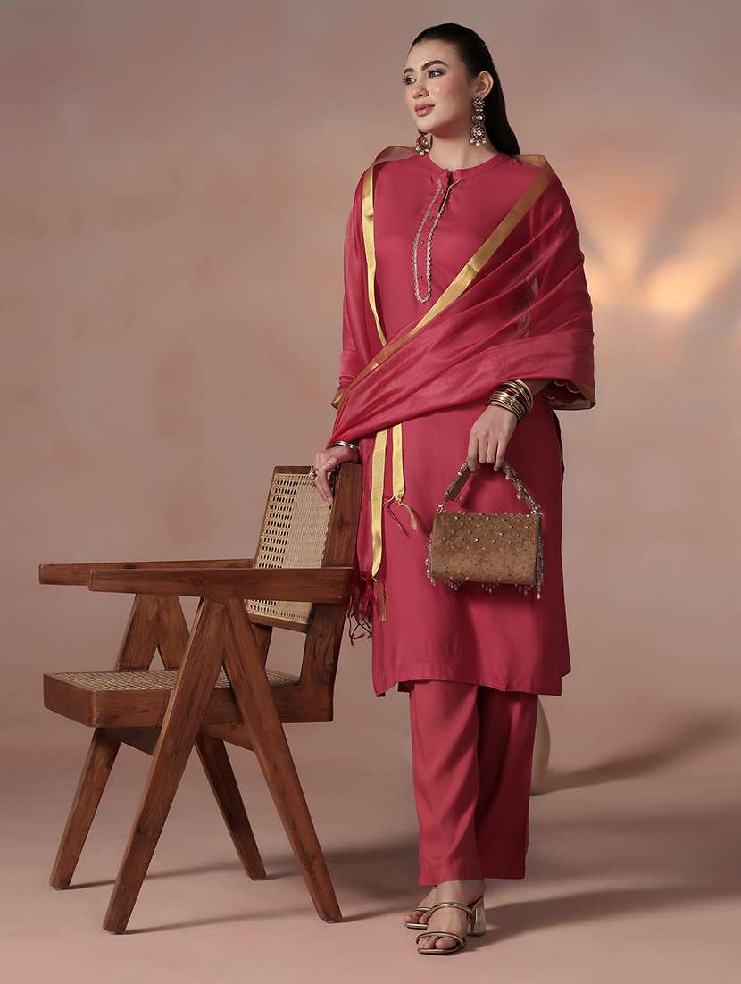 Women Pink Suit Set - 22324117 -  Standard Image - 5