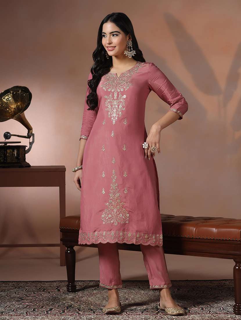 women pink suit set - 22324120 -  Standard Image - 3