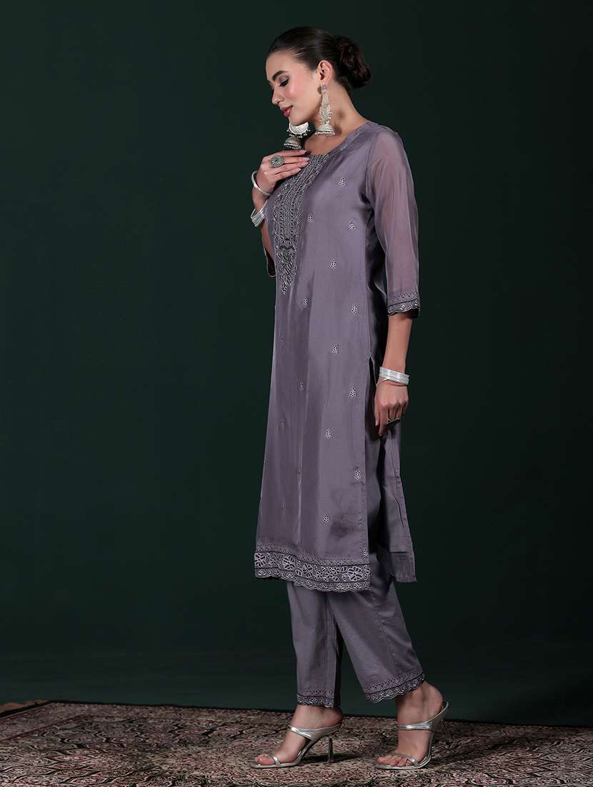 women charcoal suit set - 22324126 -  Standard Image - 8