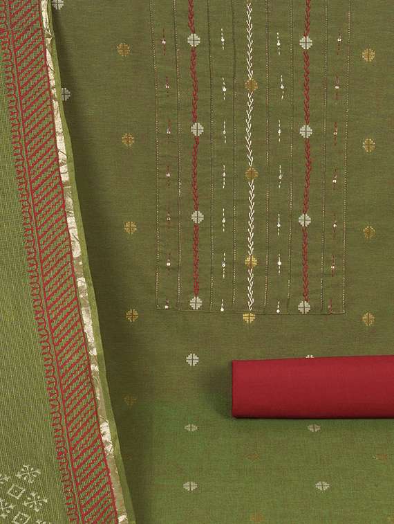 women self design unstitched suit set - 22324224 -  Standard Image - 3