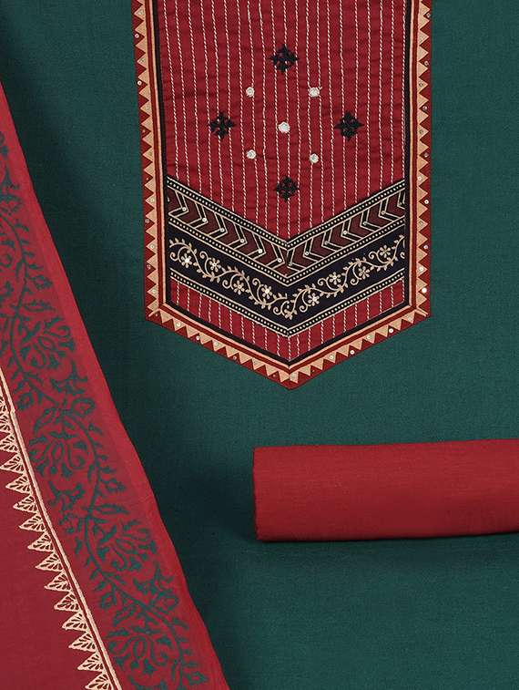 women solid unstitched suit set - 22324226 -  Standard Image - 3