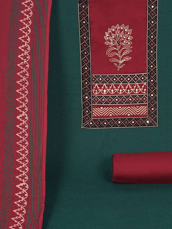 women solid unstitched suit set - 22324230 -  Standard Image - 3