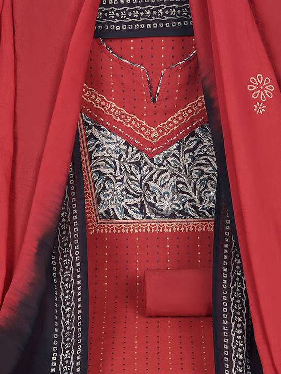 women self design unstitched suit set - 22324236 -  Standard Image - 3