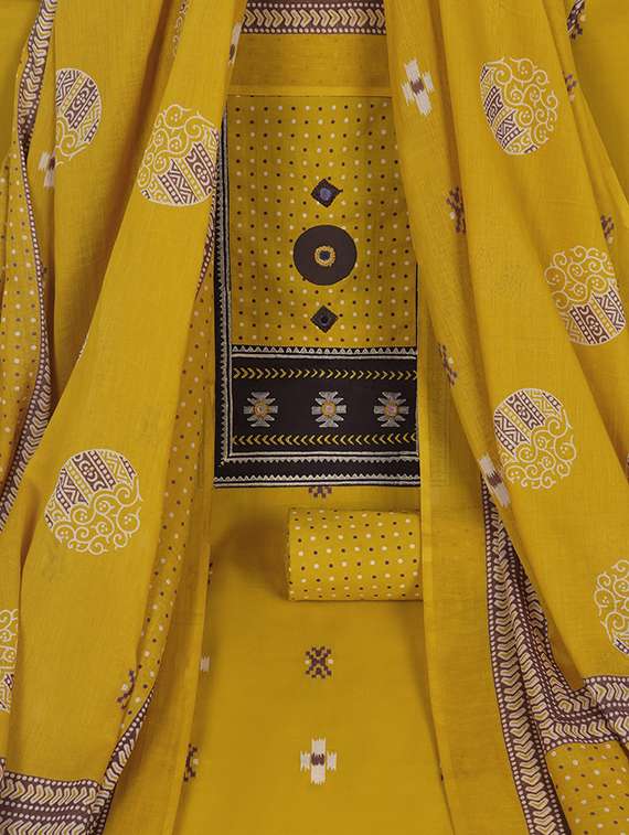 women printed unstitched suit set - 22324242 -  Standard Image - 3