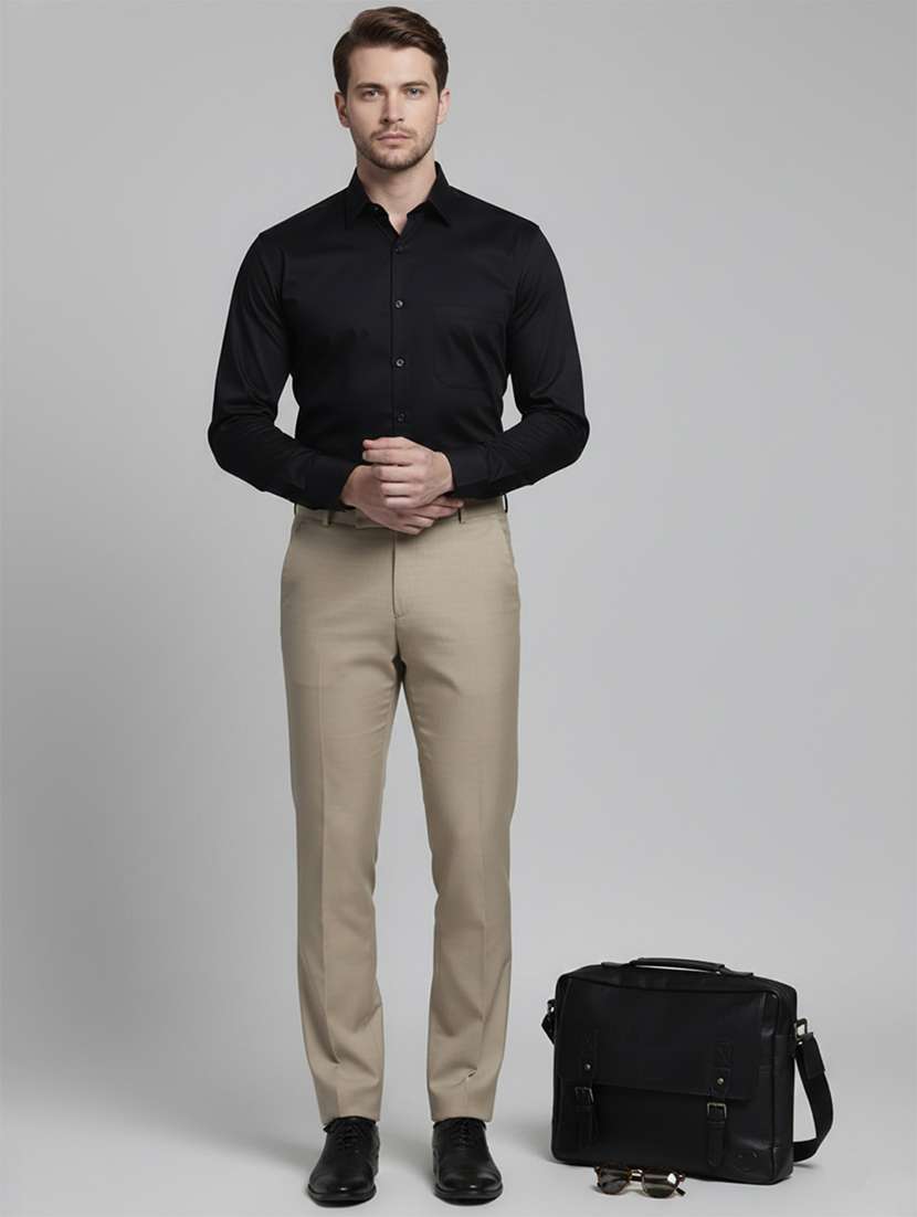 men solid long sleeve regular fit formal shirt - 22324376 -  Standard Image - 3