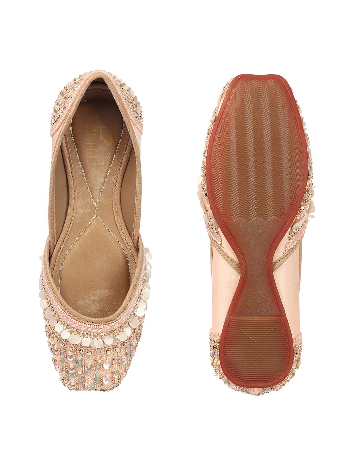 women embroidered slip on mojari - 22324428 -  Standard Image - 3