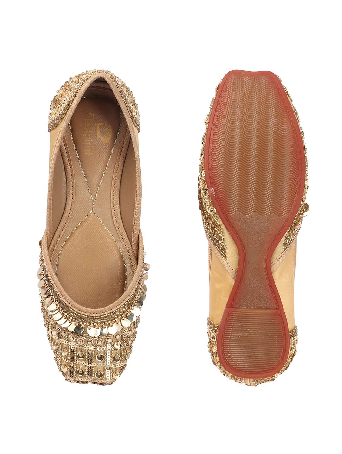 women embroidered slip on mojari - 22324430 -  Standard Image - 3