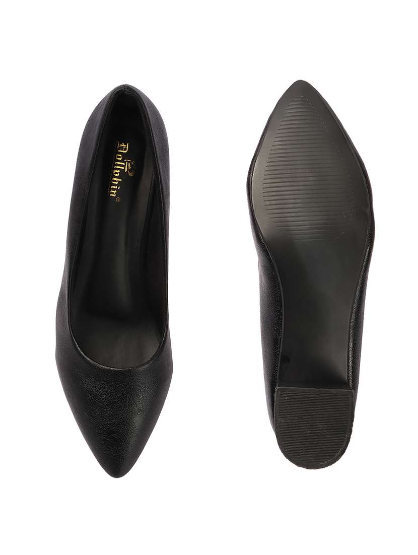 women solid slip on pump - 22324444 -  Standard Image - 3