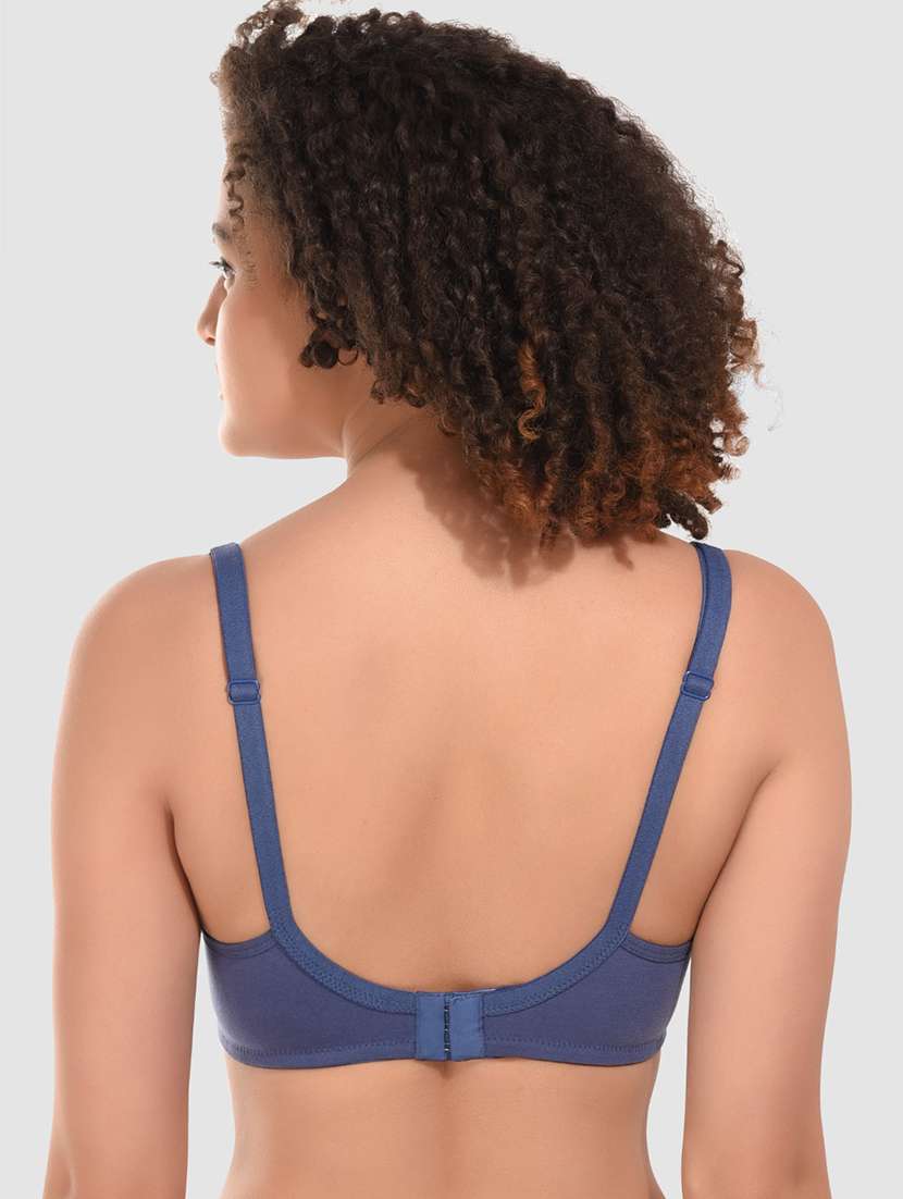 women pack of 3 solid non wired bra - 22324446 -  Standard Image - 3