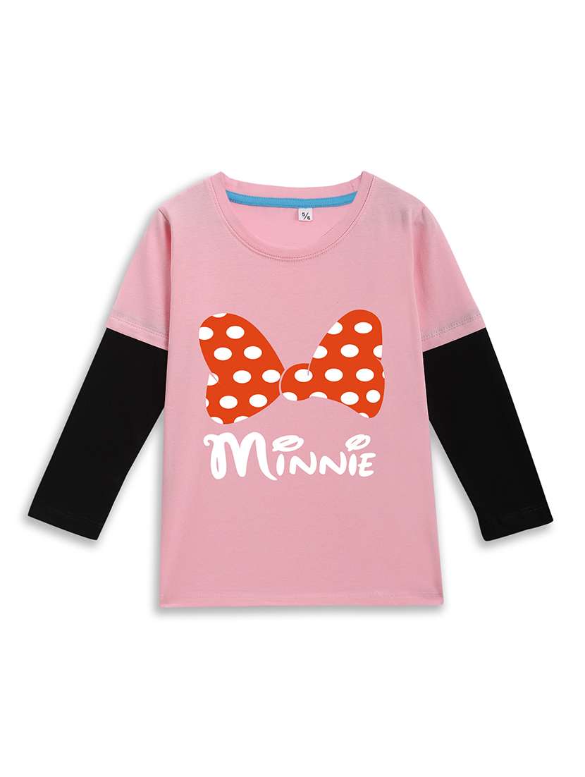 girls printed long sleeve tee