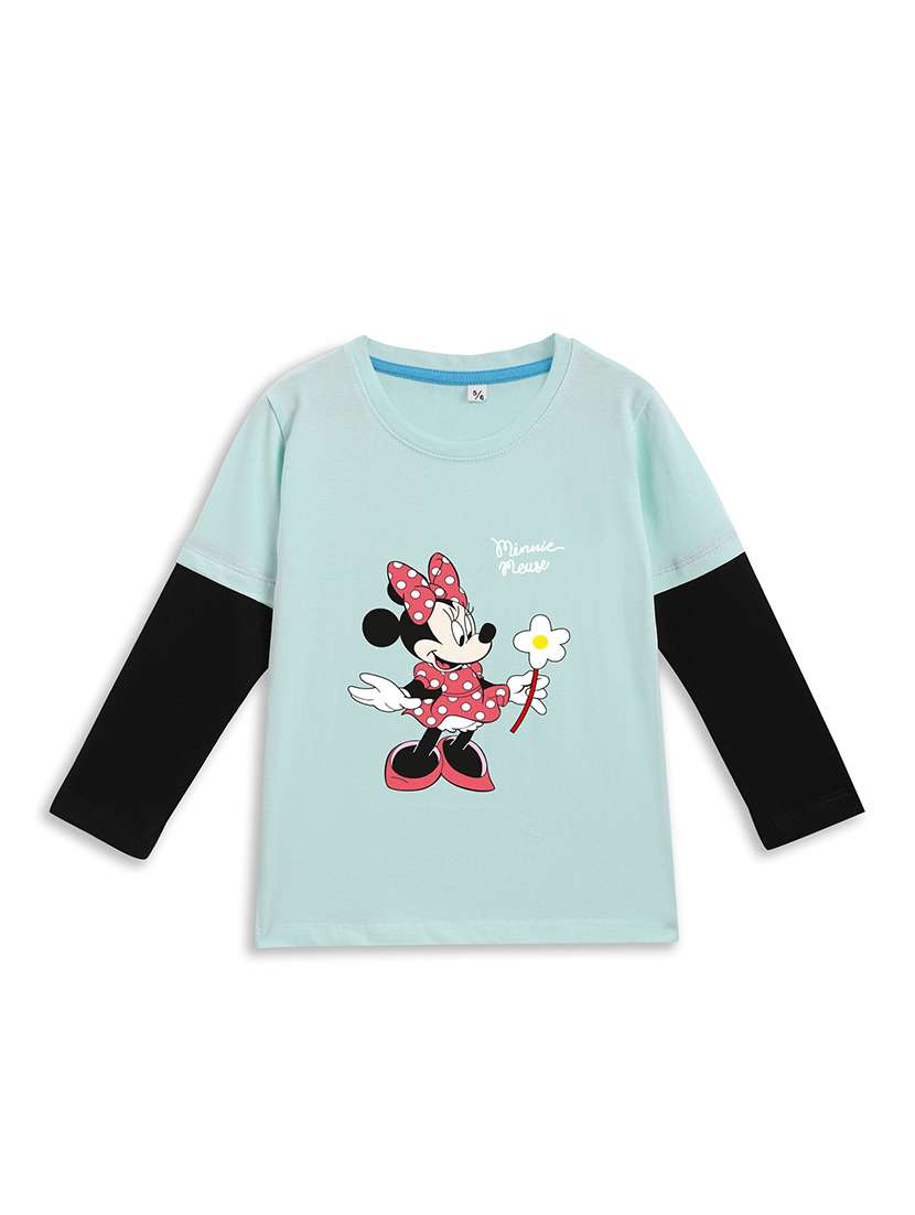 girls printed long sleeve tee