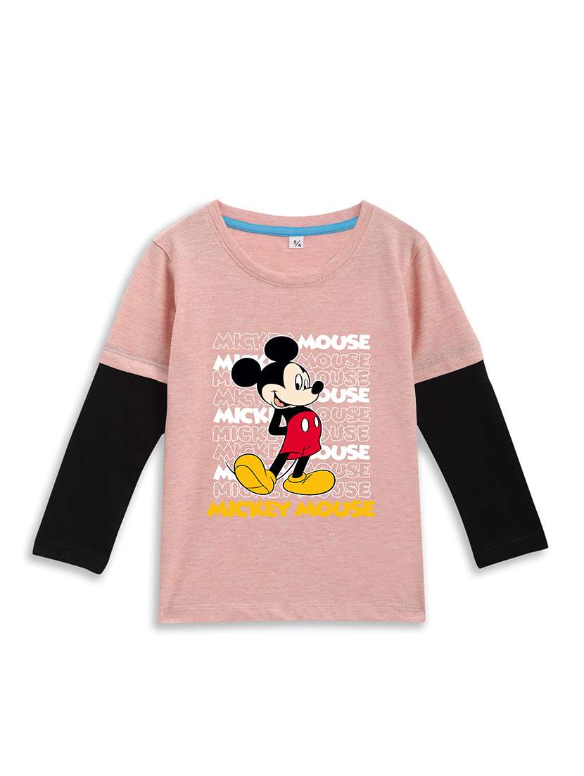 girls printed long sleeve tee