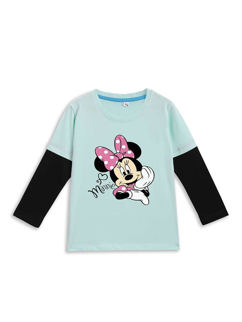 girls printed long sleeve tee