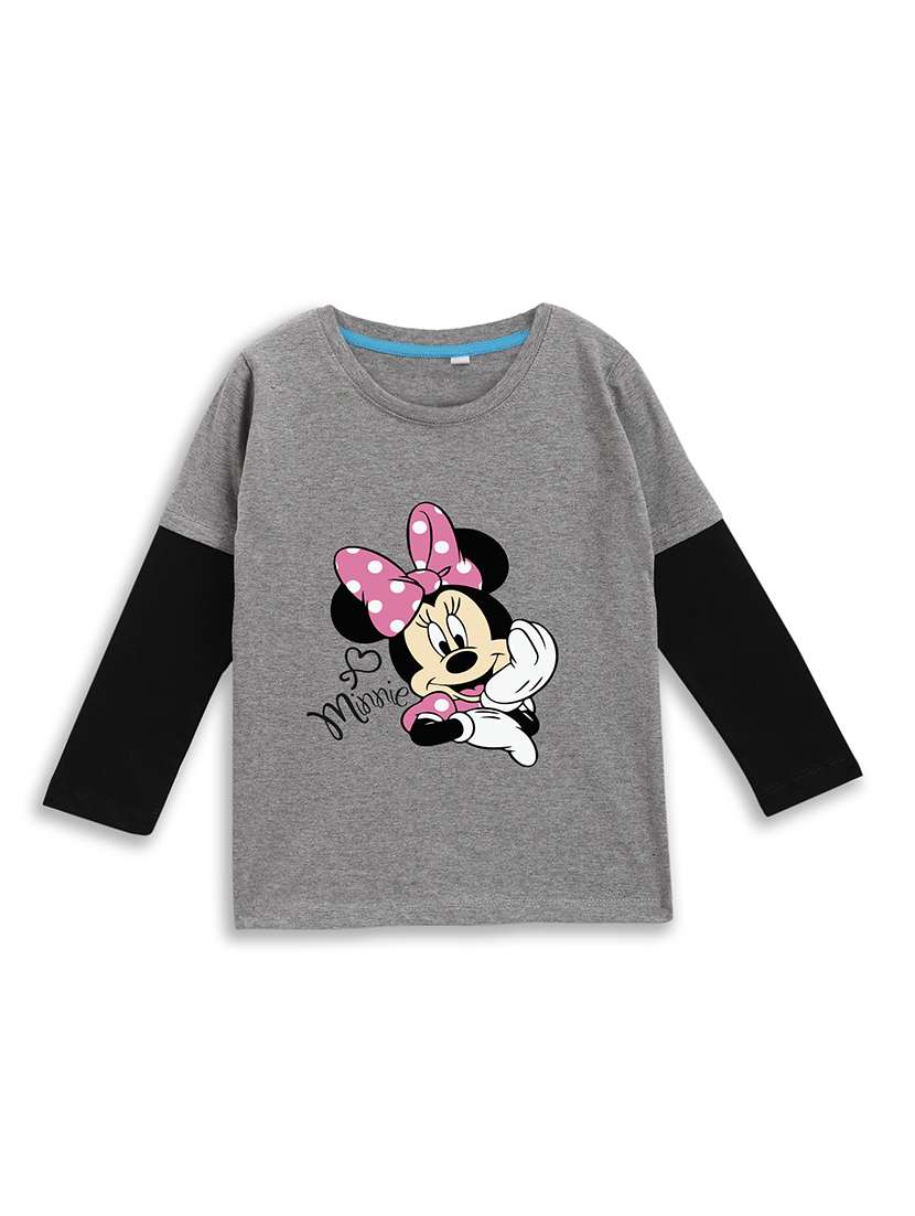 girls printed long sleeve tee