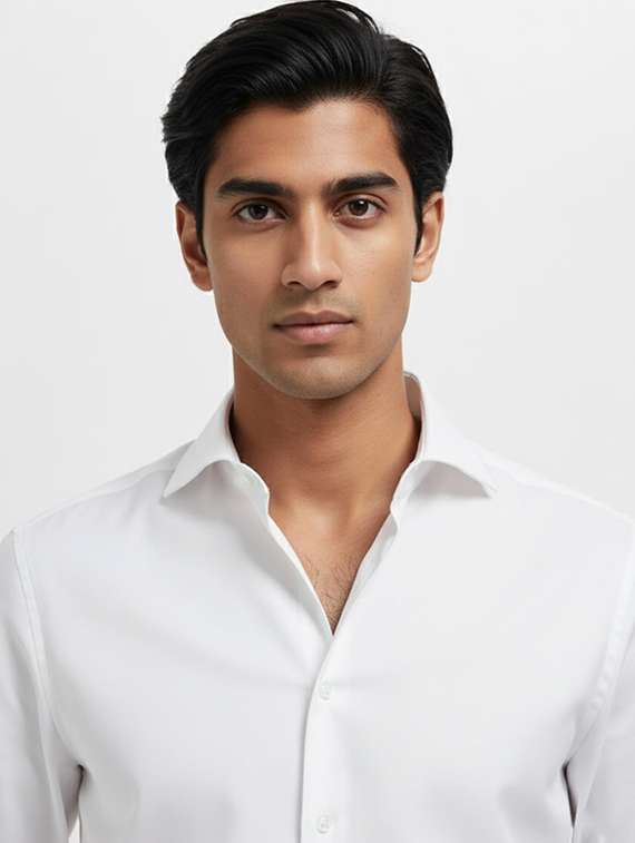 men solid long sleeve regular fit casual shirt - 22324534 -  Standard Image - 3