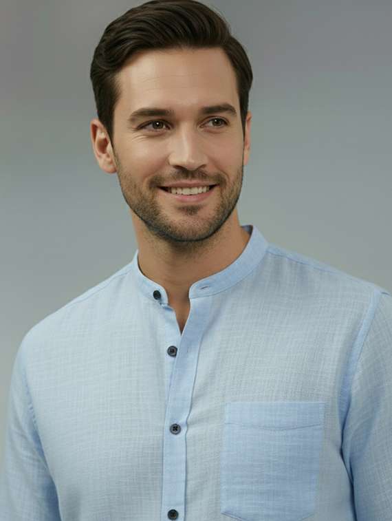men solid long sleeve regular fit casual shirt - 22324869 -  Standard Image - 3