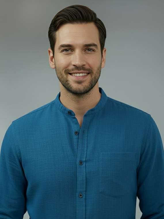 men solid long sleeve regular fit casual shirt - 22324875 -  Standard Image - 3