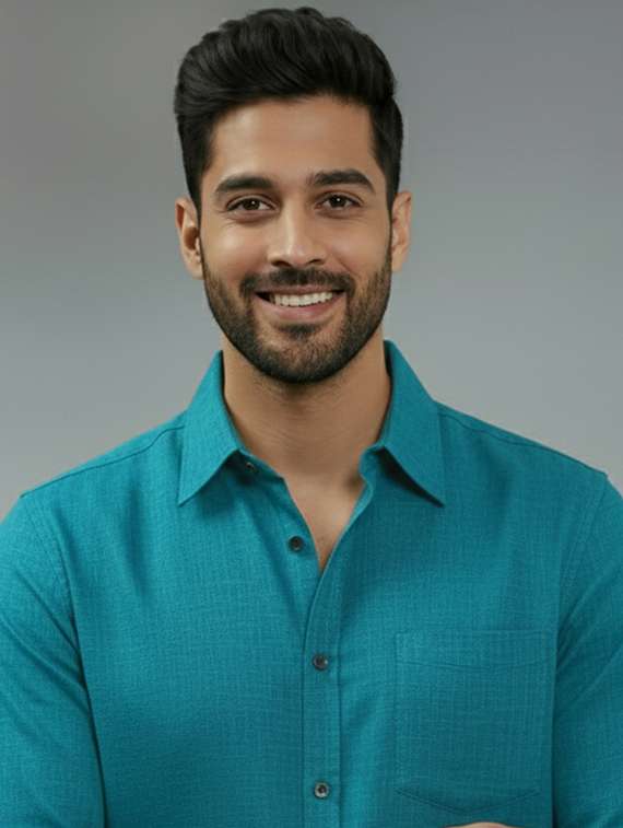 men solid long sleeve regular fit casual shirt - 22325108 -  Standard Image - 3