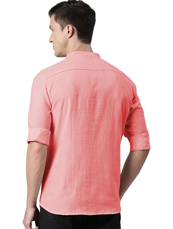 Men Pack Of 2 Solid Mandarin Neck Short Kurta - 22325585 -  Standard Image - 3