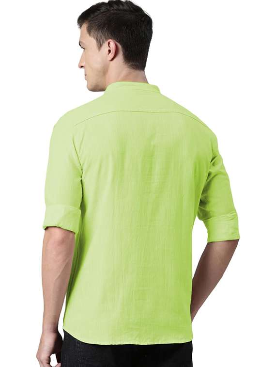 Men Pack Of 2 Solid Mandarin Neck Short Kurta - 22325590 -  Standard Image - 3