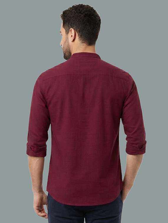 men solid mandarin neck short kurta - 22326422 -  Standard Image - 3