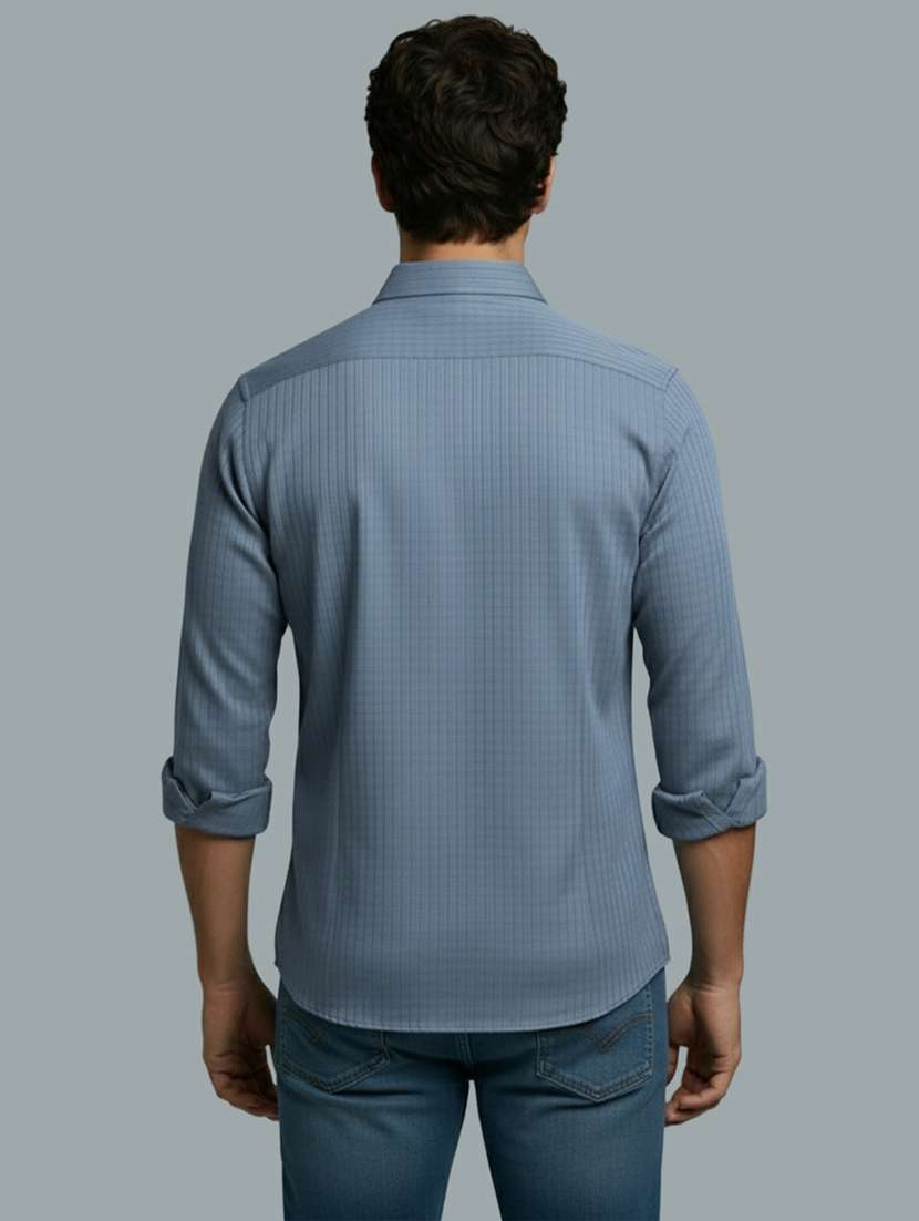 Men Striped Long Sleeve Regular Fit Casual Shirt - 22326960 -  Standard Image - 3