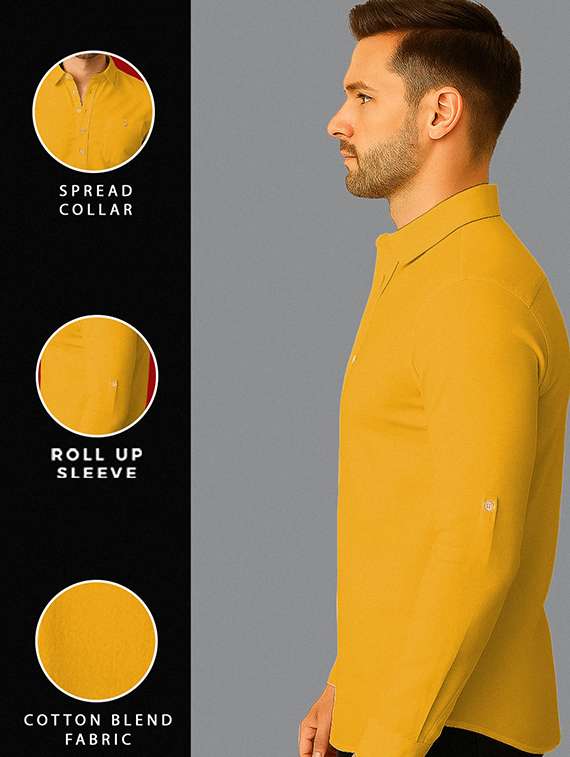 men solid long sleeve short kurta - 22327219 -  Standard Image - 3