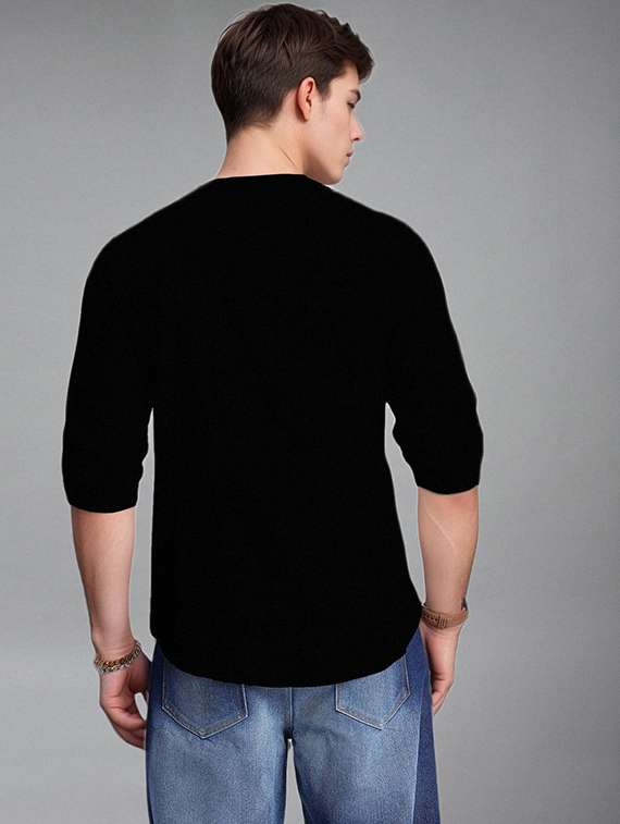 men solid mandarin neck short kurta - 22327364 -  Standard Image - 3