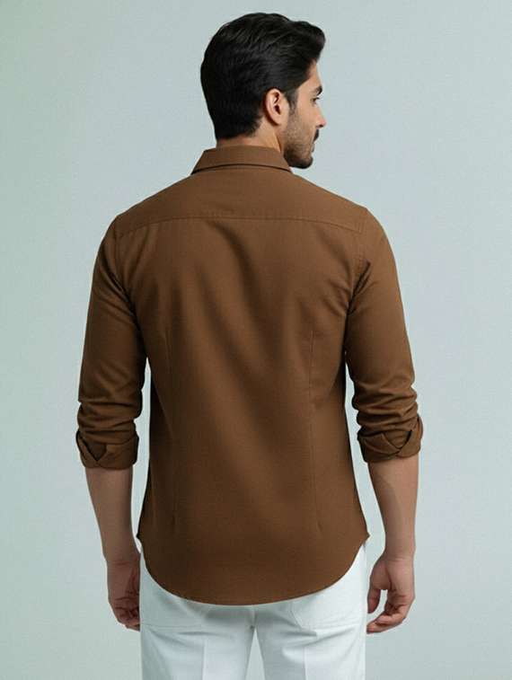 men solid long sleeve short kurta - 22327382 -  Standard Image - 3