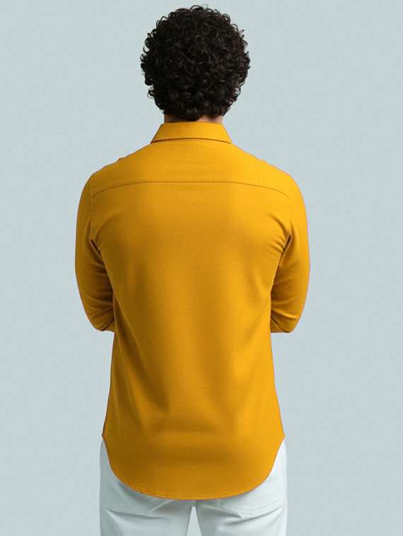 men solid long sleeve short kurta - 22327419 -  Standard Image - 3