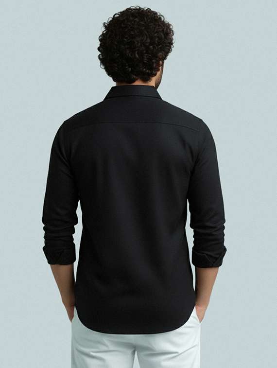 men solid long sleeve short kurta - 22327428 -  Standard Image - 3