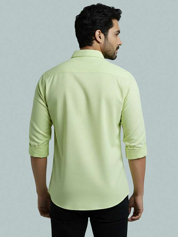 men solid long sleeve short kurta - 22327471 -  Standard Image - 3