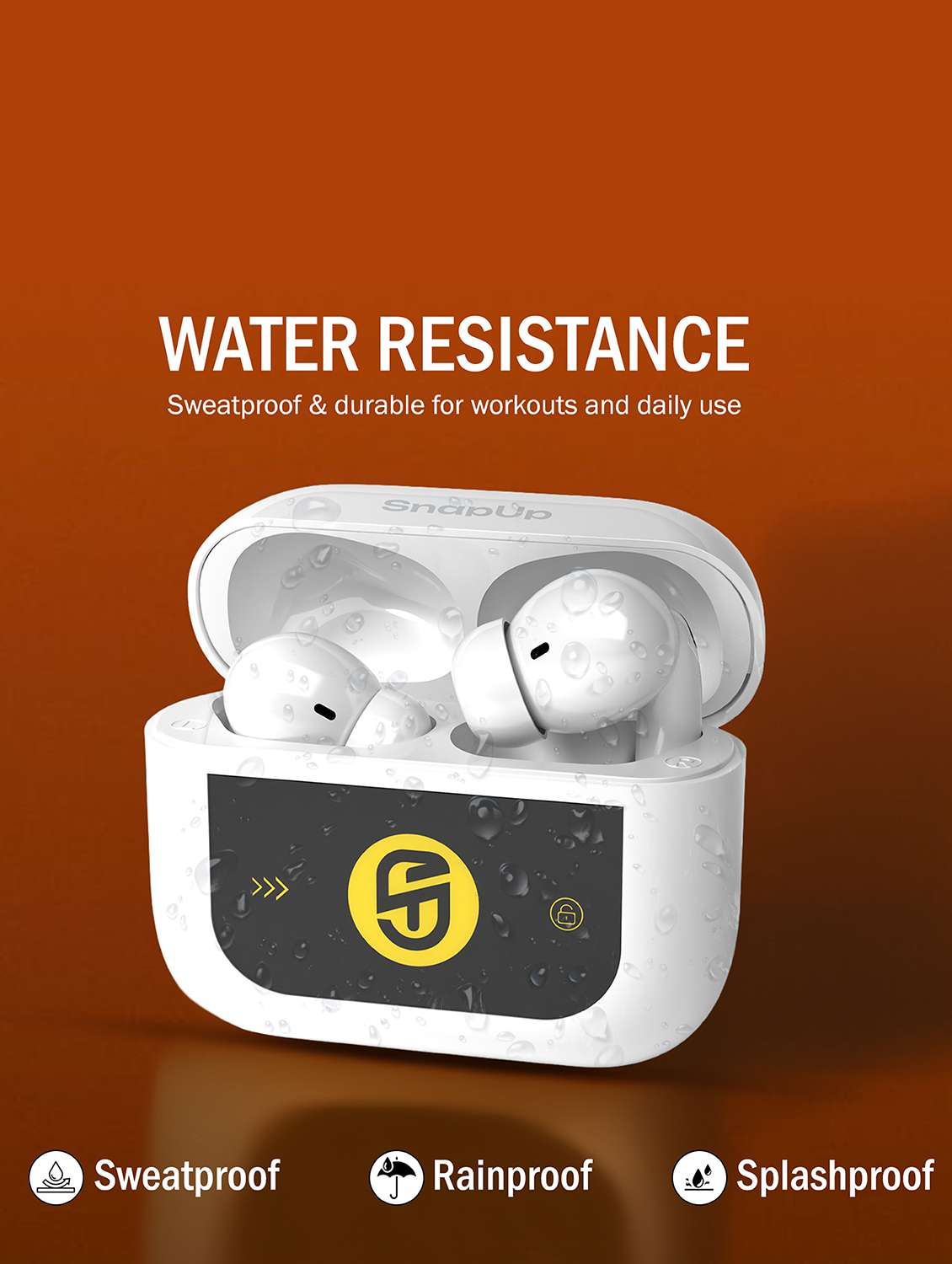 snapup snapods view in ear true wireless earbuds - glaze white - 22327558 -  Standard Image - 10