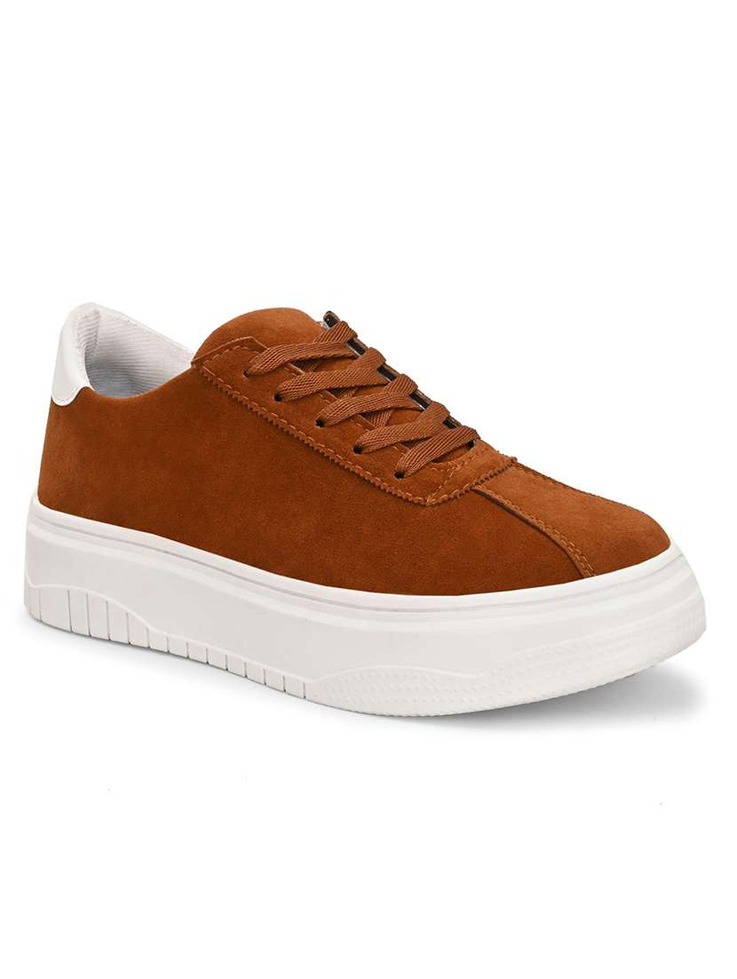 men rust lace up sneaker - 22327570 -  Standard Image - 3