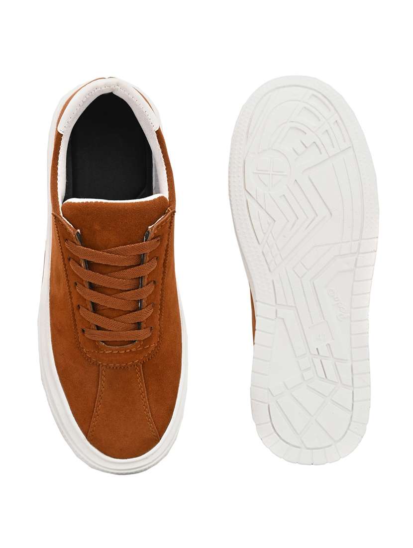 men rust lace up sneaker - 22327570 -  Standard Image - 5