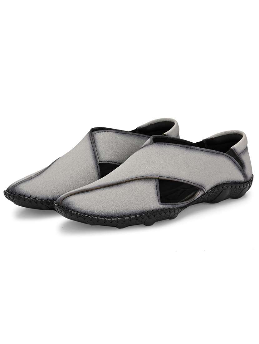 men grey slip on sandal - 22327580 -  Standard Image - 3