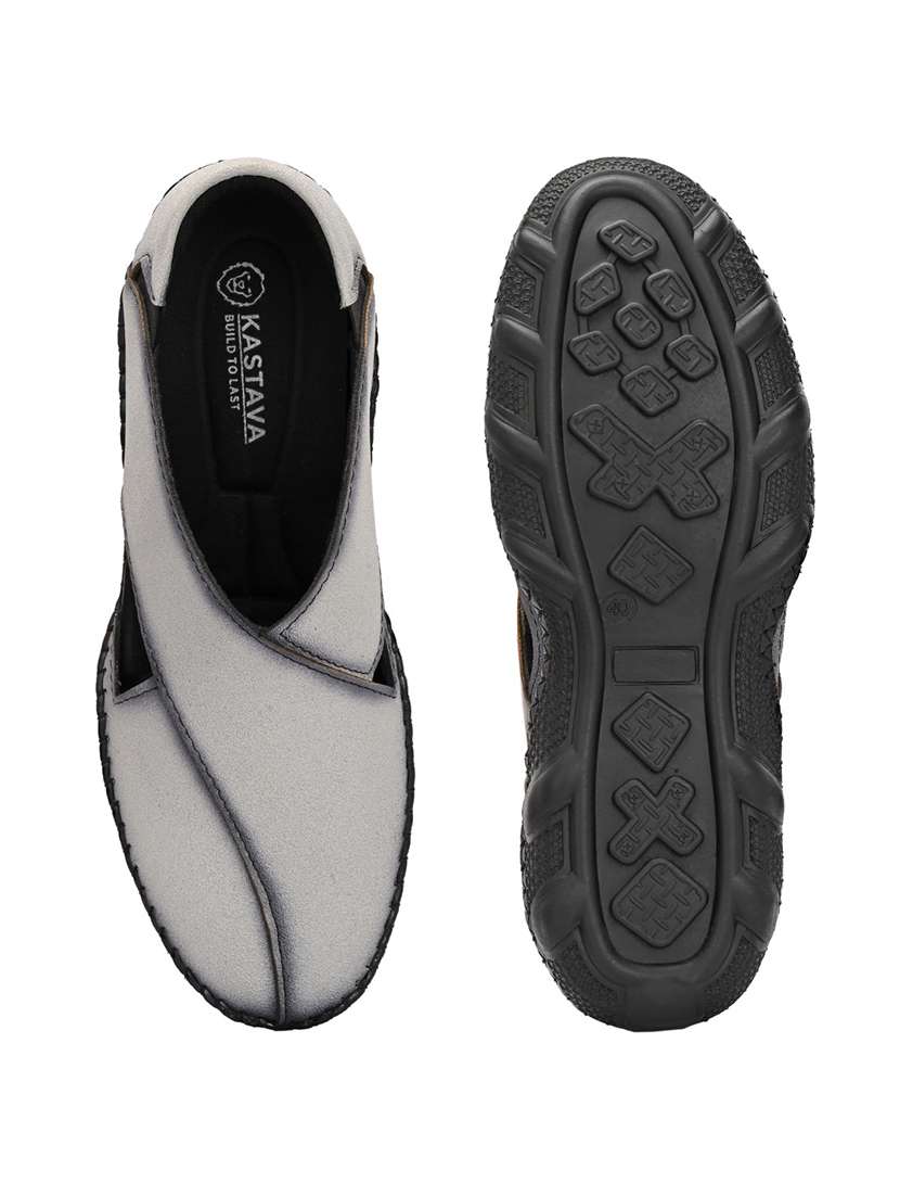 men grey slip on sandal - 22327580 -  Standard Image - 5