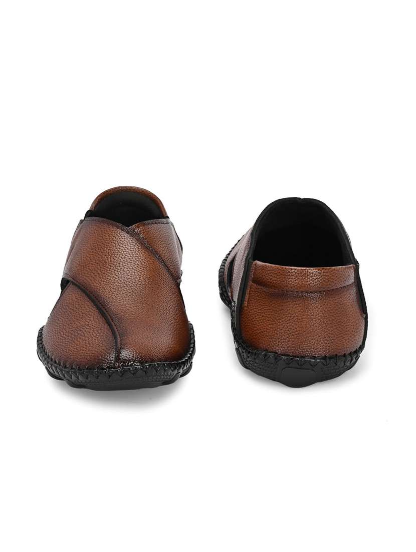 men tan slip on sandal - 22327581 -  Standard Image - 5