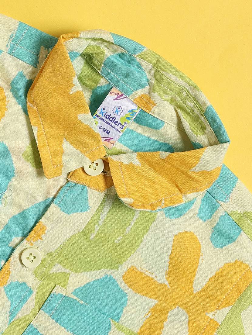 green cotton shirt - 22327742 -  Standard Image - 3