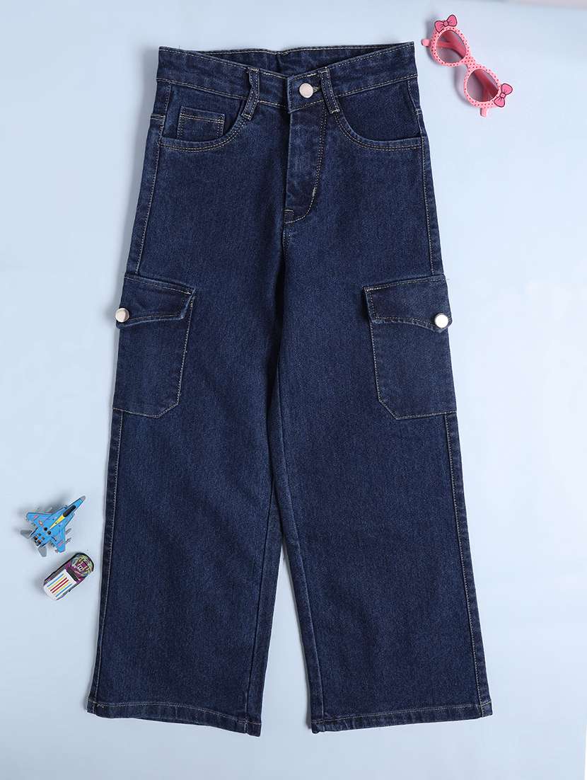 navy blue cotton cargo