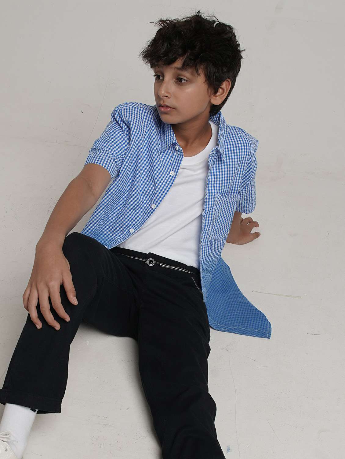 boys checkered collared short sleeve shirt - 22327850 -  Standard Image - 3