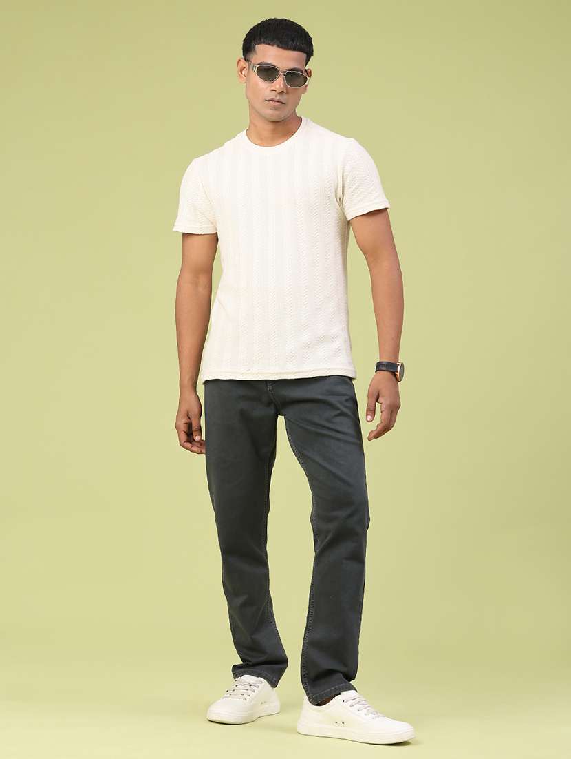 men plain mid rise full length jeans - 22328006 -  Standard Image - 5