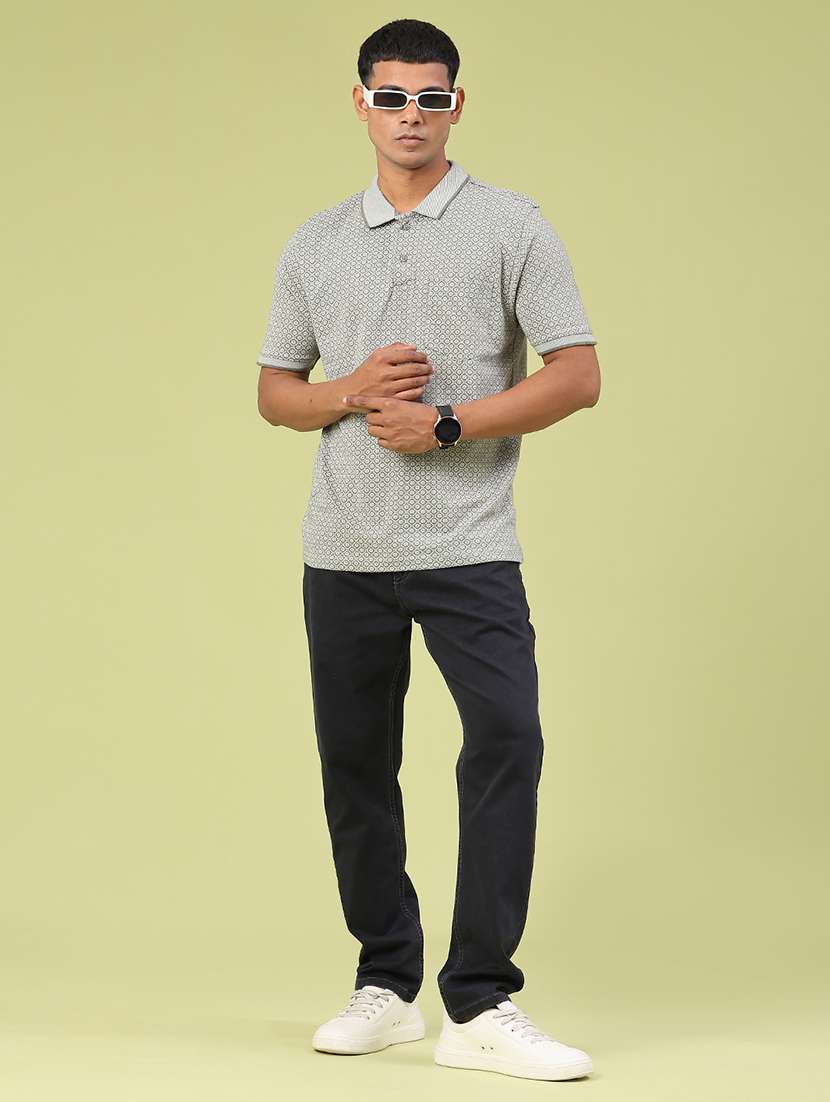 men plain mid rise full length jeans - 22328008 -  Standard Image - 5