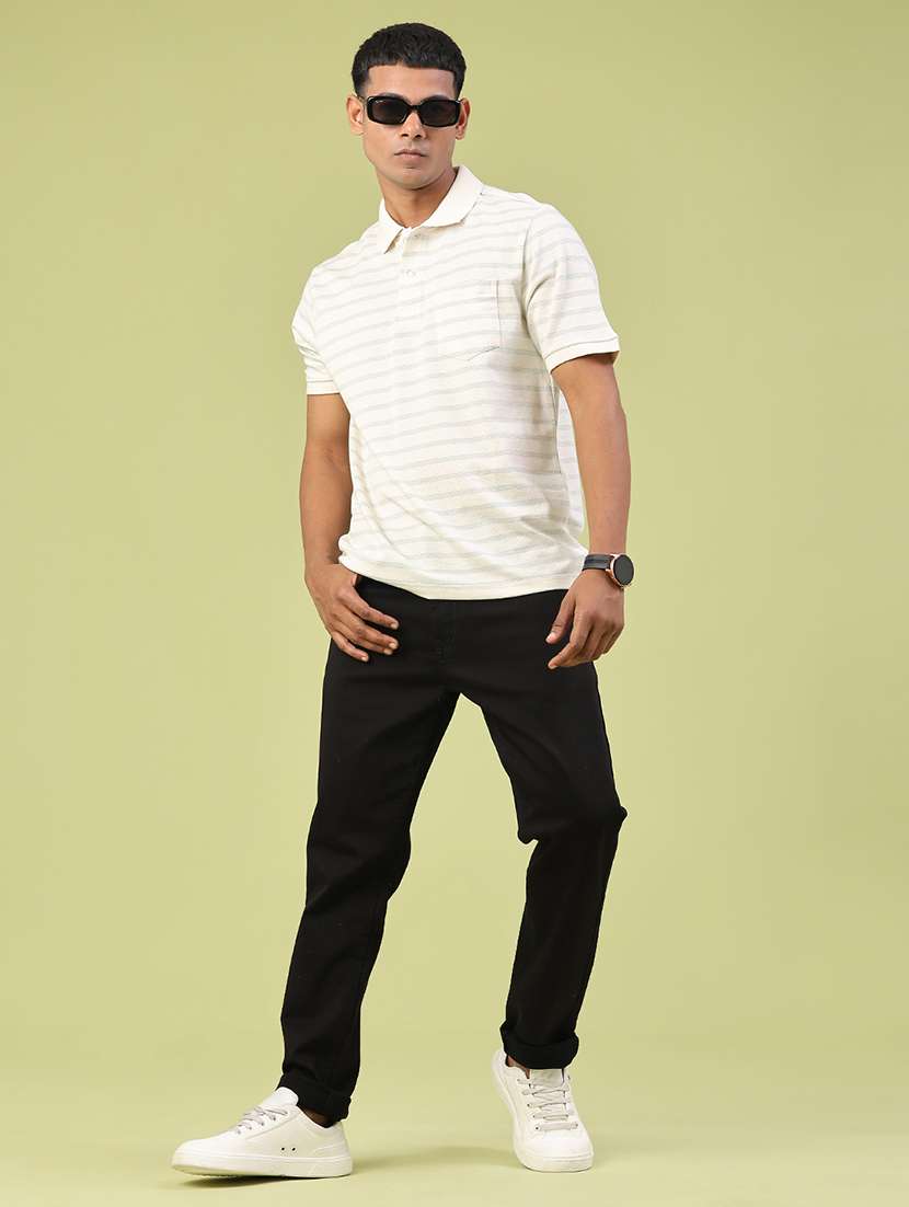 men plain mid rise full length jeans - 22328026 -  Standard Image - 5