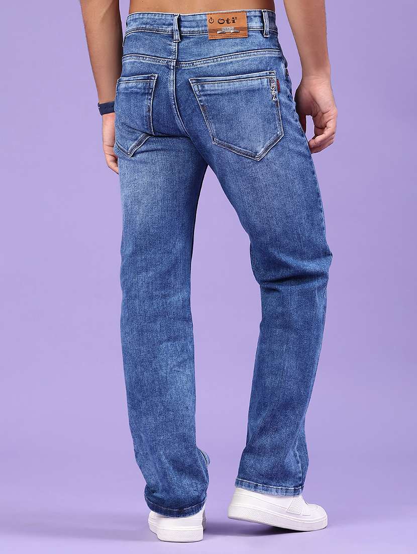 men washed mid rise full length jeans - 22328031 -  Standard Image - 3